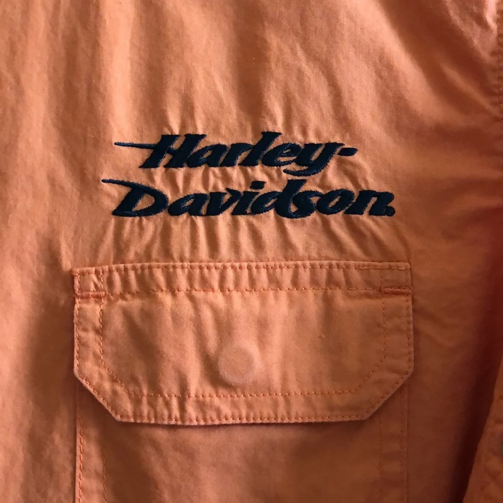 Harley Davidson Snap Down Long Sleeve Blouse - Picture 2 of 6